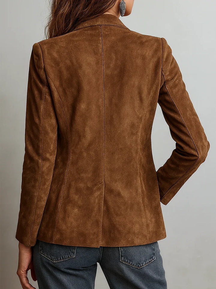Alice | Button-Down Suede Blazer for Women