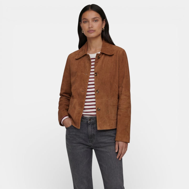 Barbara | Women's Elegant Lightweight Suede Jacket