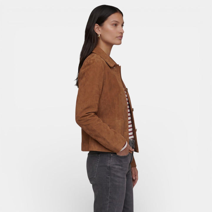 Barbara | Women's Elegant Lightweight Suede Jacket