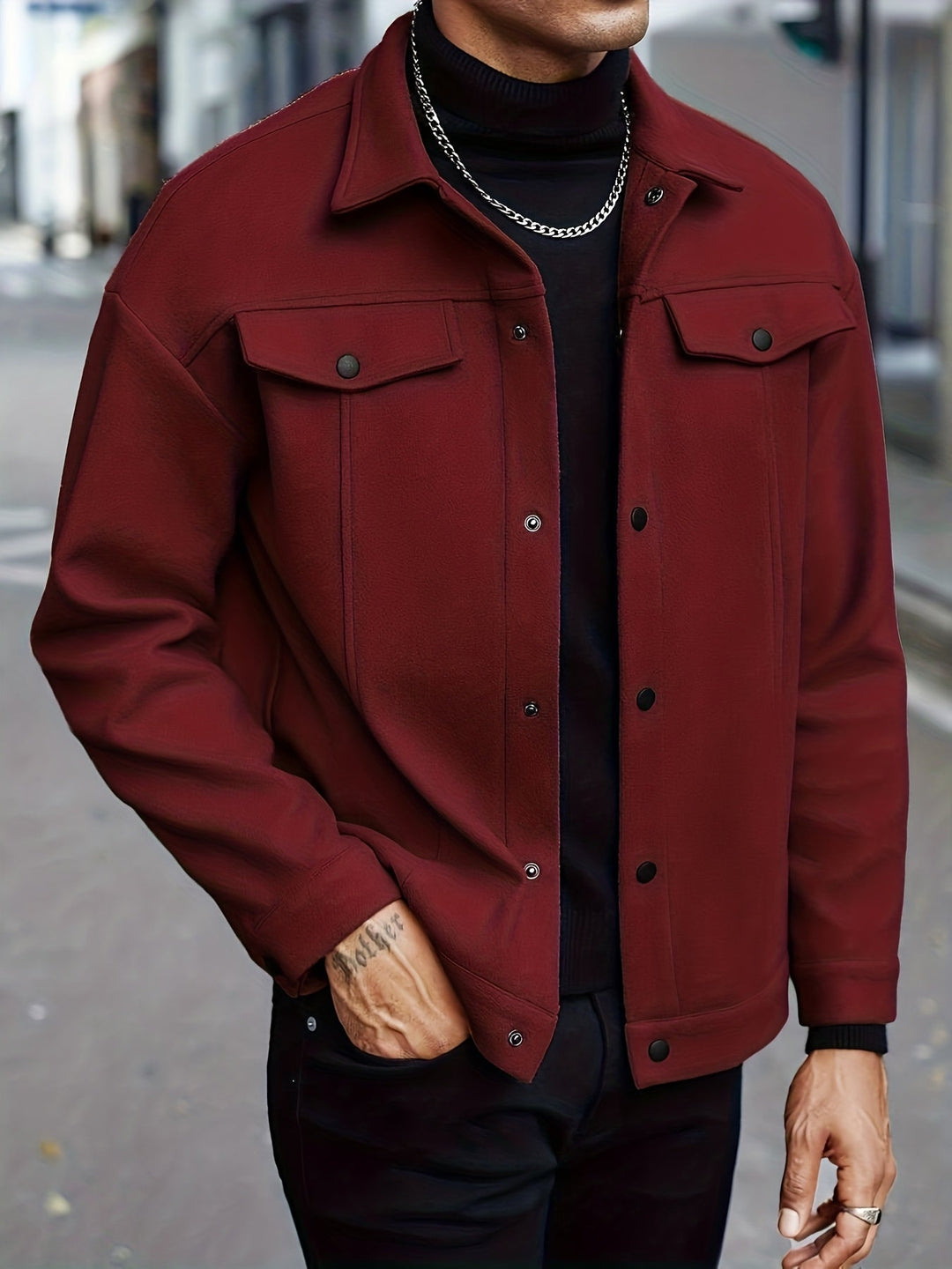 Harry | Men's Snap Button Trucker Jacket