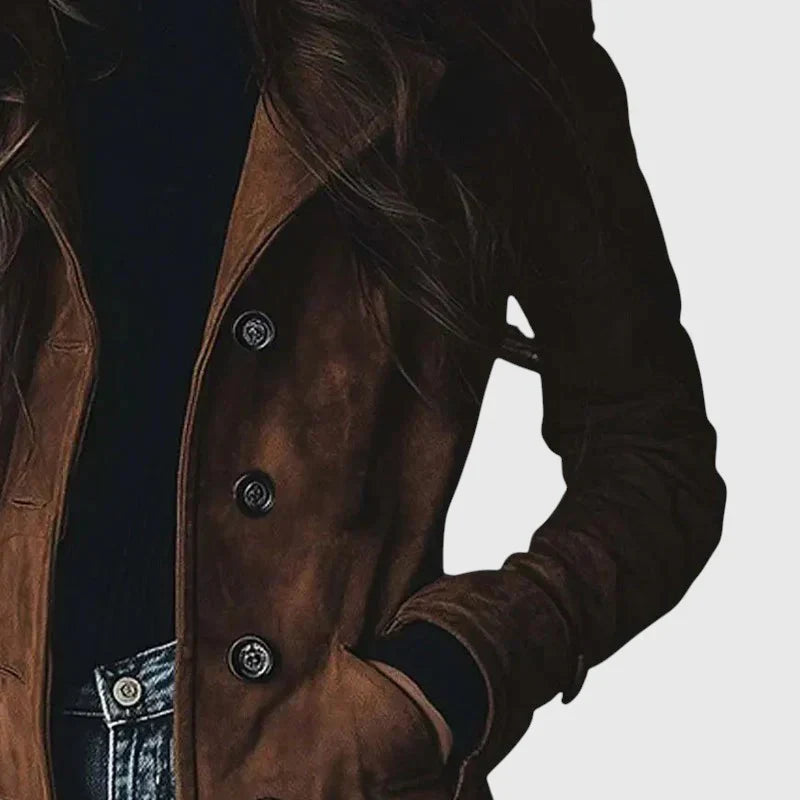 Amari | Women's Elegant Brown Trench Coat