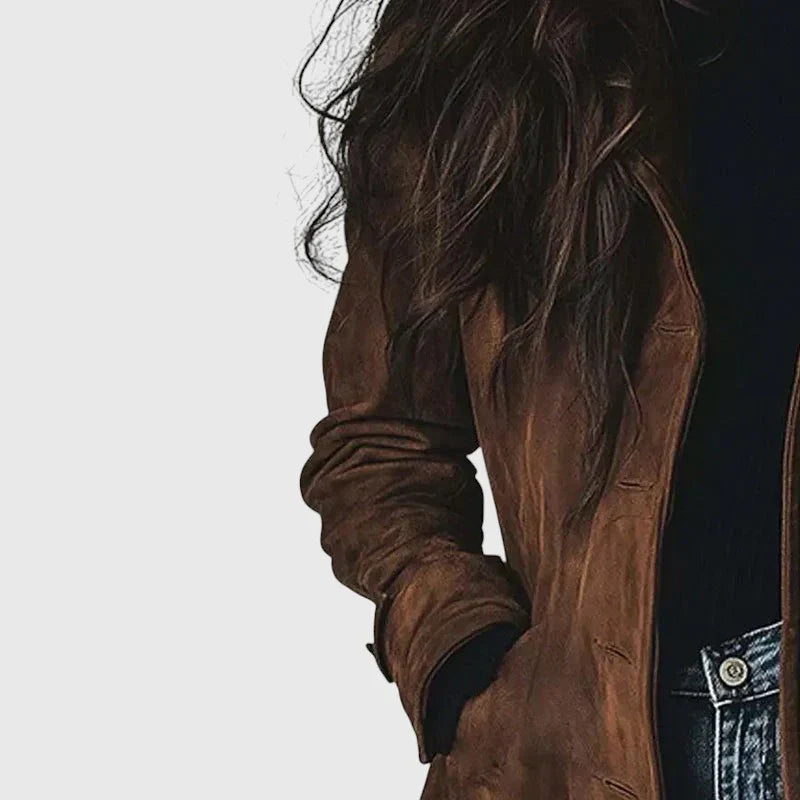 Amari | Women's Elegant Brown Trench Coat