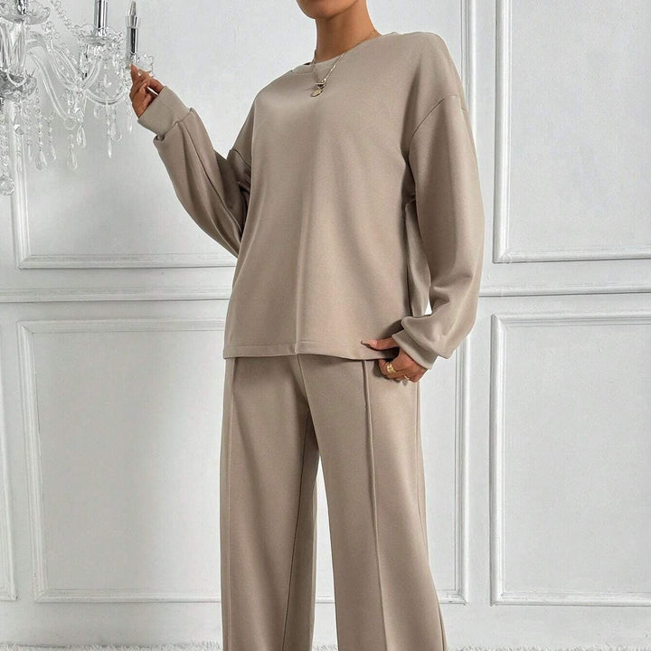 Oakley | Women's Two Piece Set with Drop Shoulder Top and Wide Leg Trousers