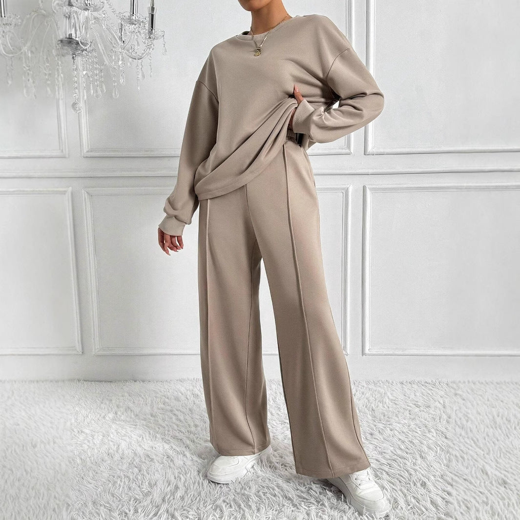 Oakley | Women's Two Piece Set with Drop Shoulder Top and Wide Leg Trousers