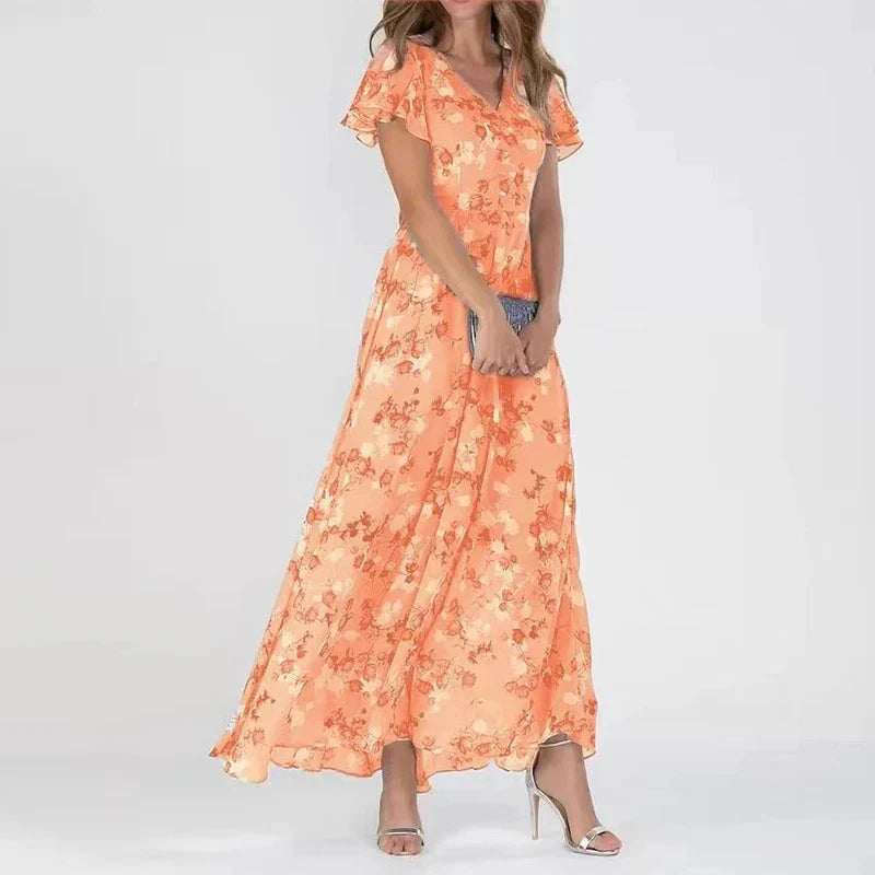 Helena | Elegant Floral Maxi Dress