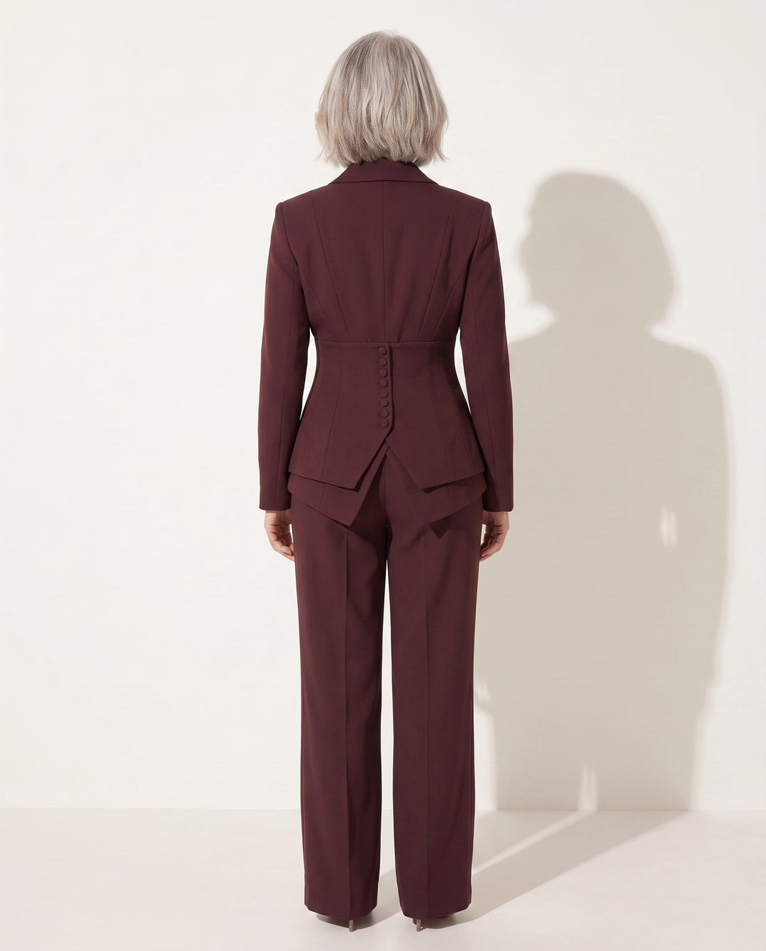 Tamara | Women's Tailored Wide Leg Trousers Blazer Suit Set