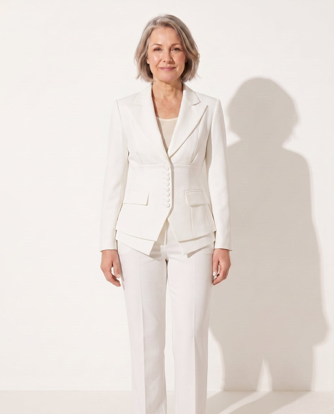 Tamara | Women's Tailored Wide Leg Trousers Blazer Suit Set