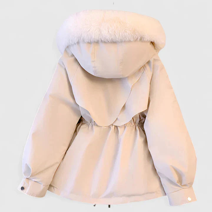 Evie | Women's Hooded Puffer Jacket with Faux Fur Trim