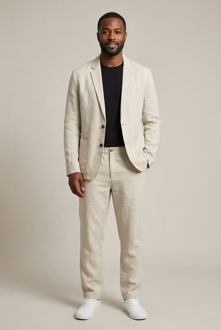Gareth | Men’s linen set with a relaxed fit