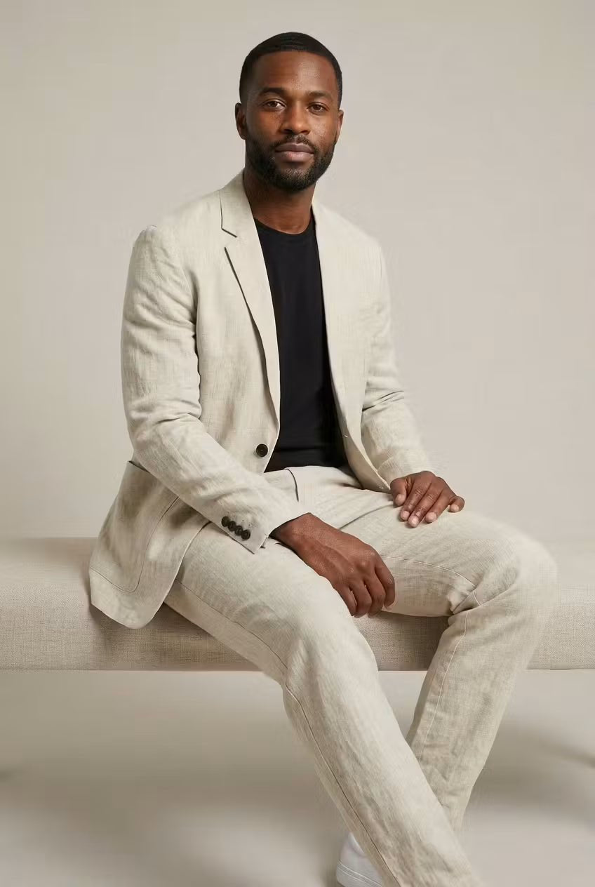 Gareth | Men’s linen set with a relaxed fit