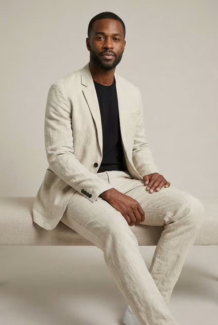 Gareth | Men’s linen set with a relaxed fit