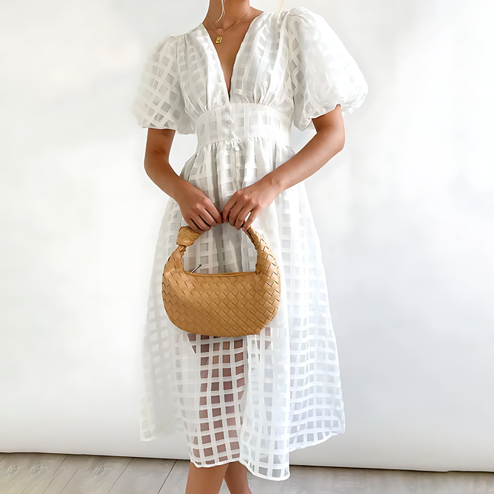 Lisa | Elegant Autumn Midi Dress