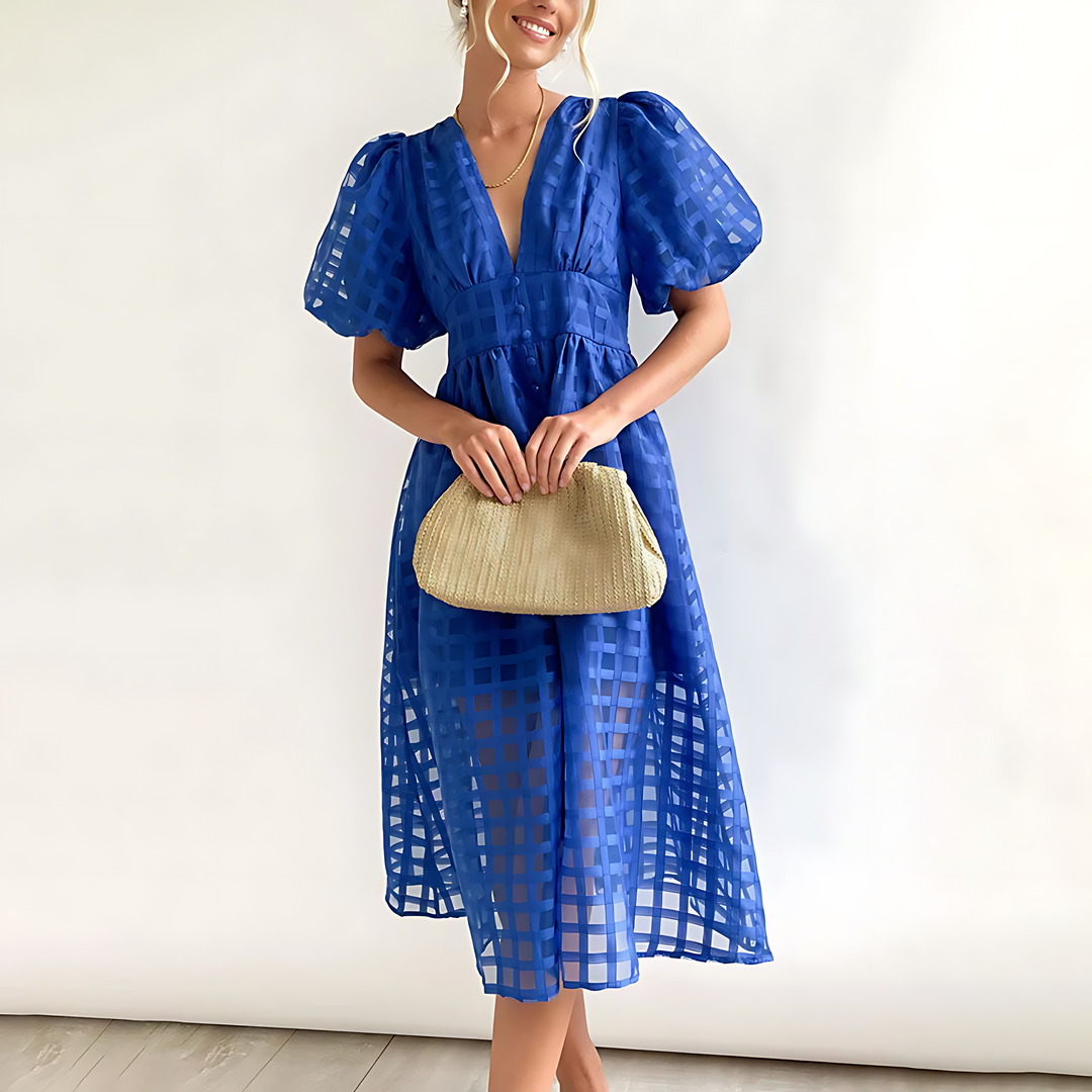 Lisa | Elegant Autumn Midi Dress