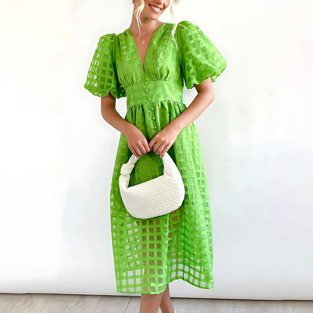 Lisa | Elegant Autumn Midi Dress
