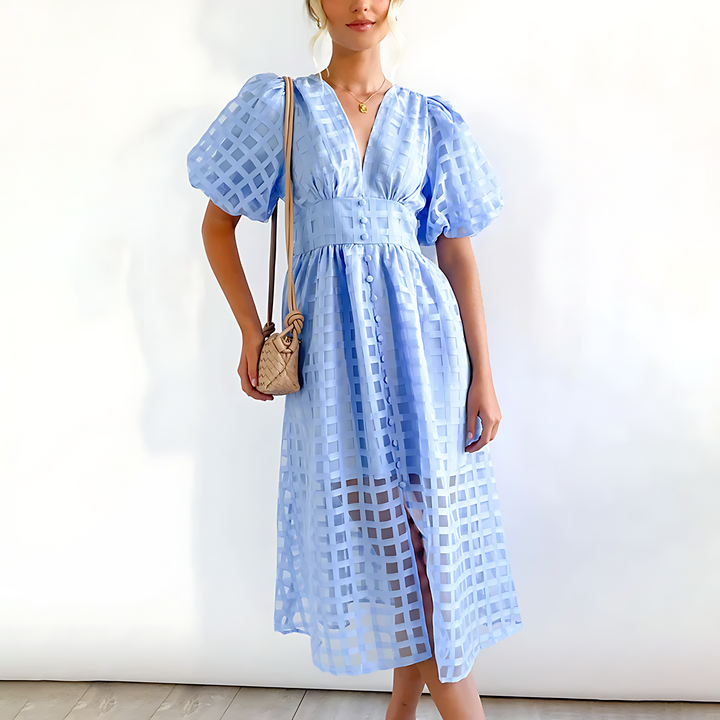 Lisa | Elegant Autumn Midi Dress