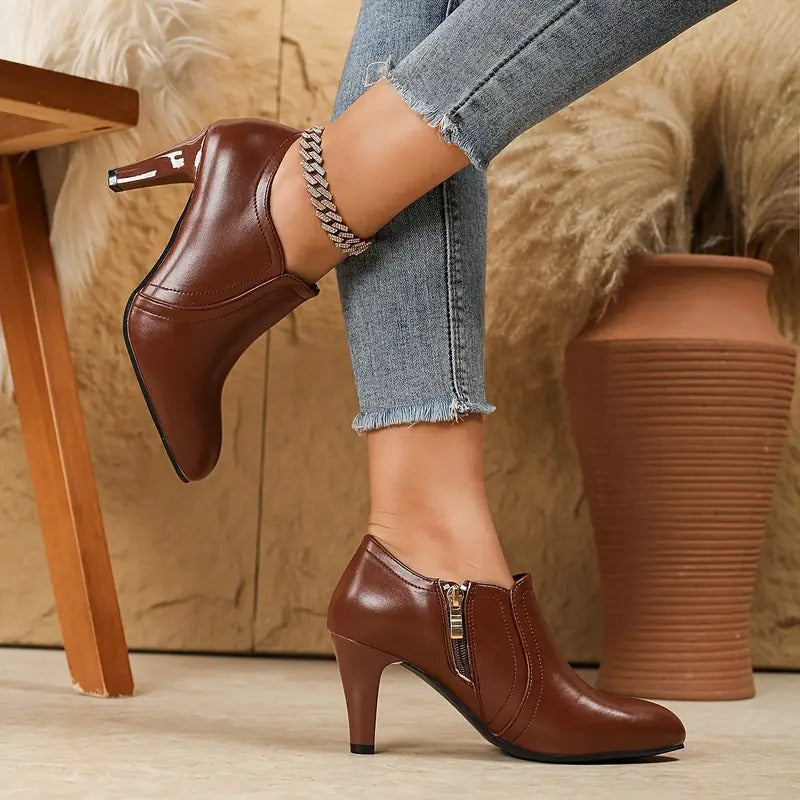 Lilianna | Women's Leather Comfort Ankle Boots