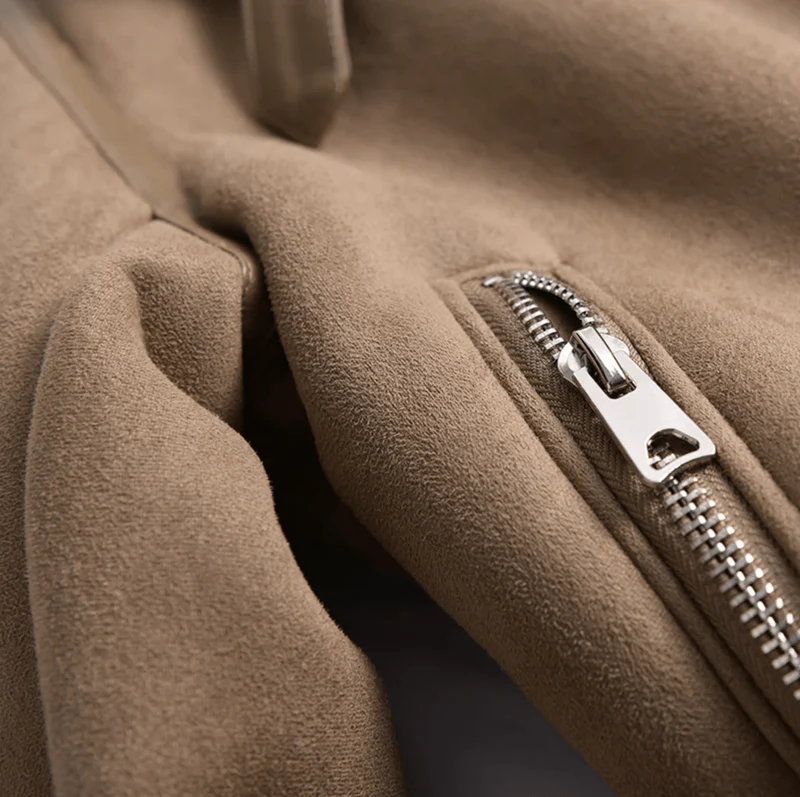 Leanna | Women's Sherpa-Lined Suede Aviator Jacket