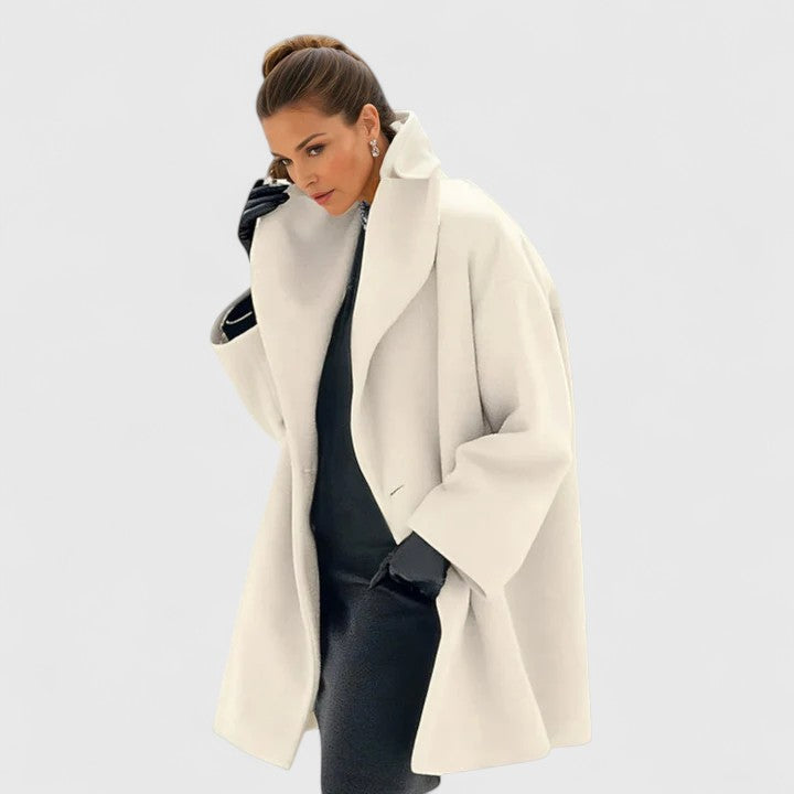 Lucy | Elegant Oversized Coat with Wide Lapels