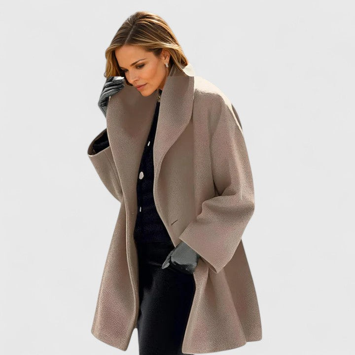 Lucy | Elegant Oversized Coat with Wide Lapels