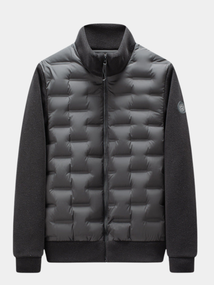 Sidney | Men's Fleece-Trim Quilted Down Jacket
