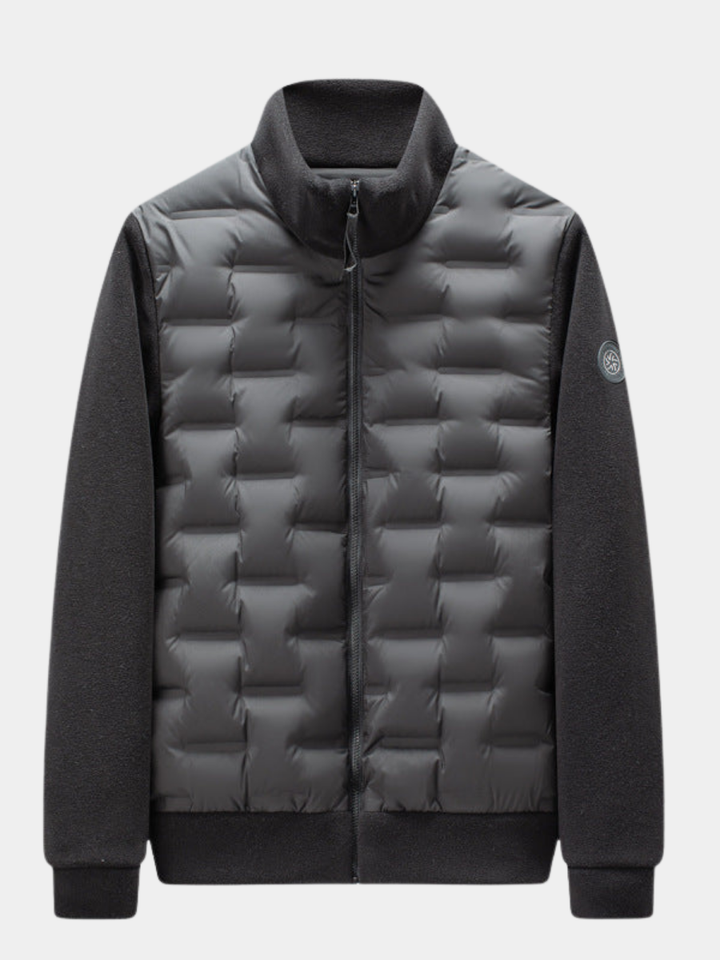 Sidney | Men's Fleece-Trim Quilted Down Jacket