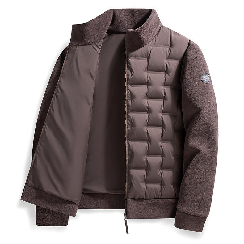 Sidney | Men's Fleece-Trim Quilted Down Jacket