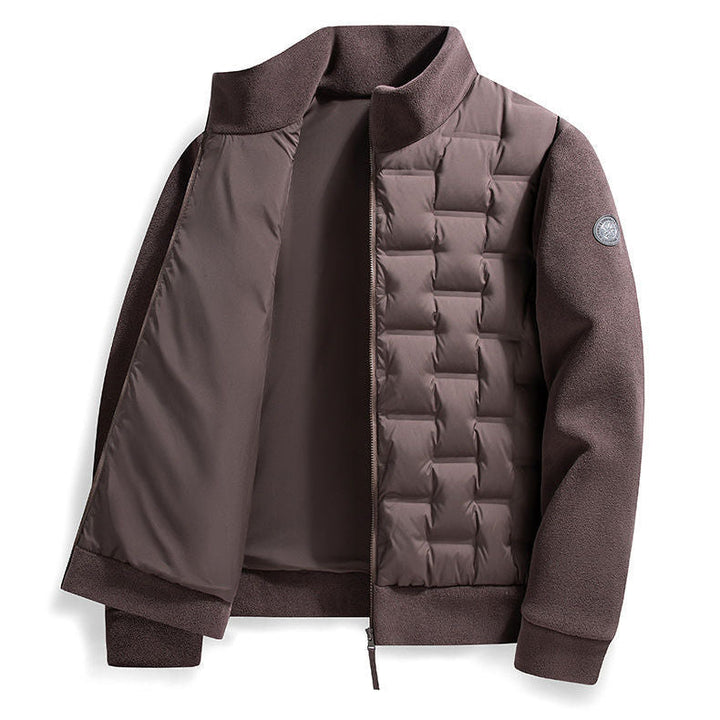 Sidney | Men's Fleece-Trim Quilted Down Jacket