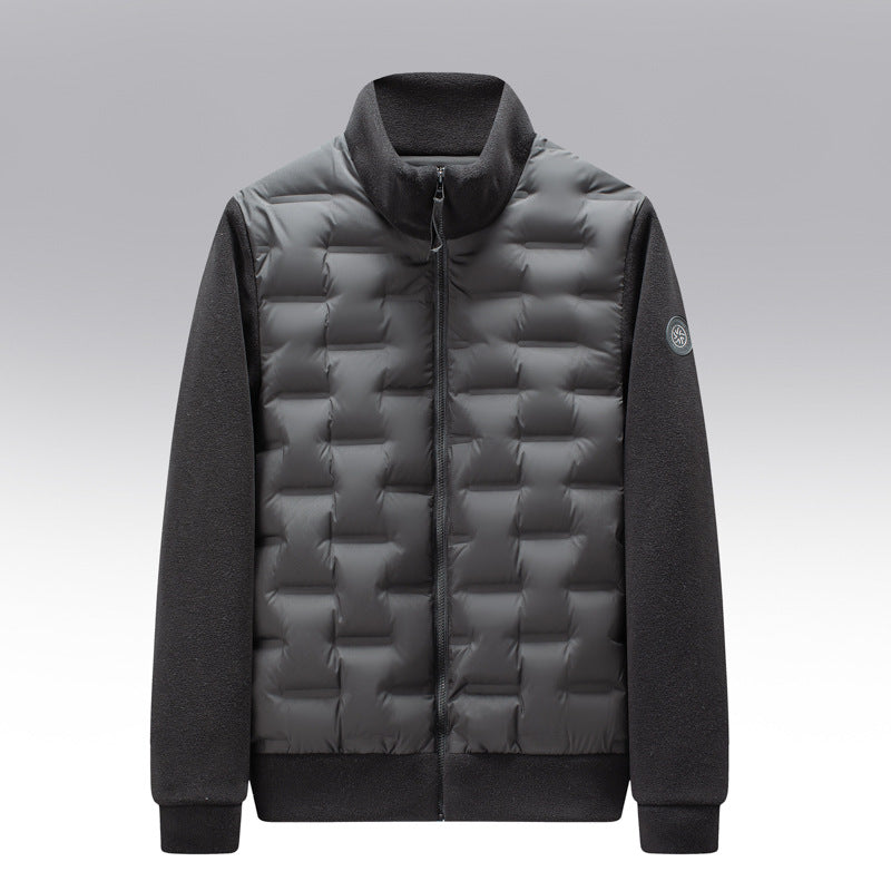 Sidney | Men's Fleece-Trim Quilted Down Jacket