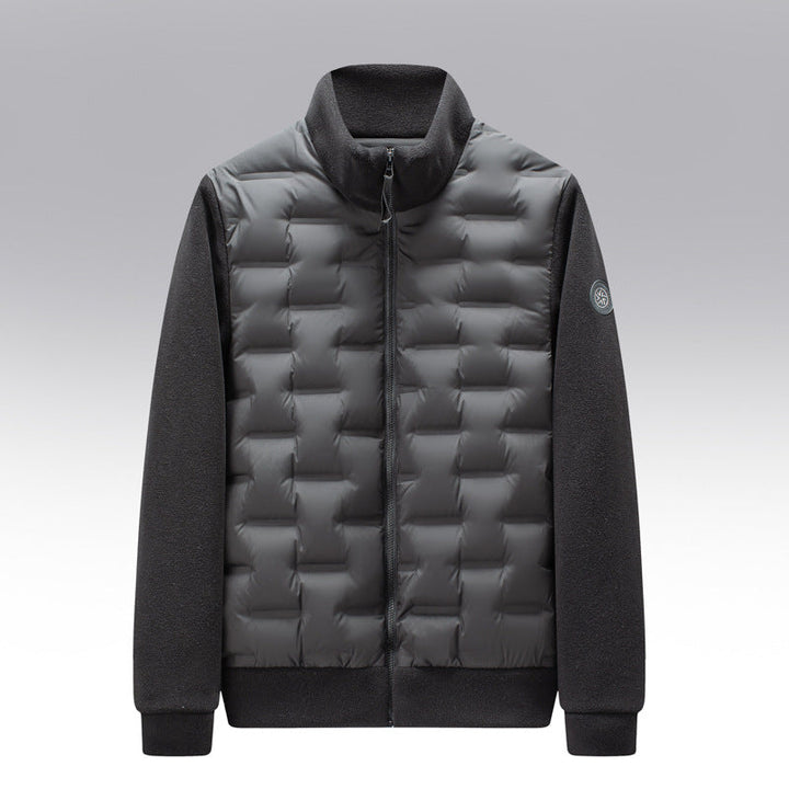 Sidney | Men's Fleece-Trim Quilted Down Jacket