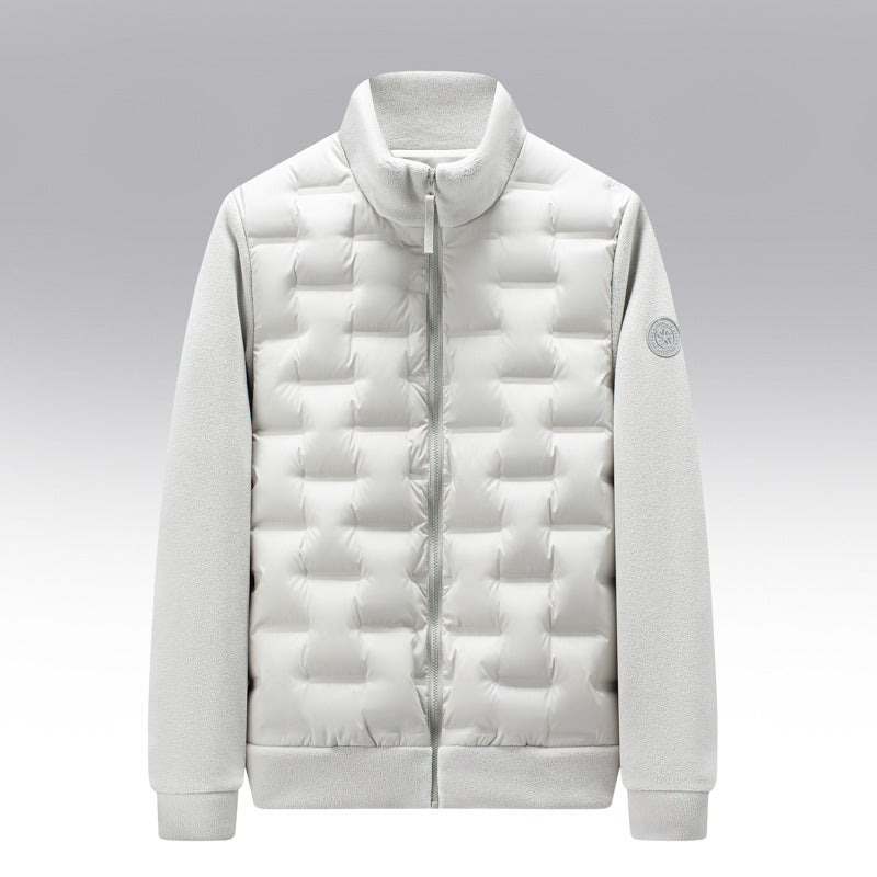Sidney | Men's Fleece-Trim Quilted Down Jacket