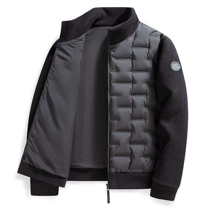 Sidney | Men's Fleece-Trim Quilted Down Jacket