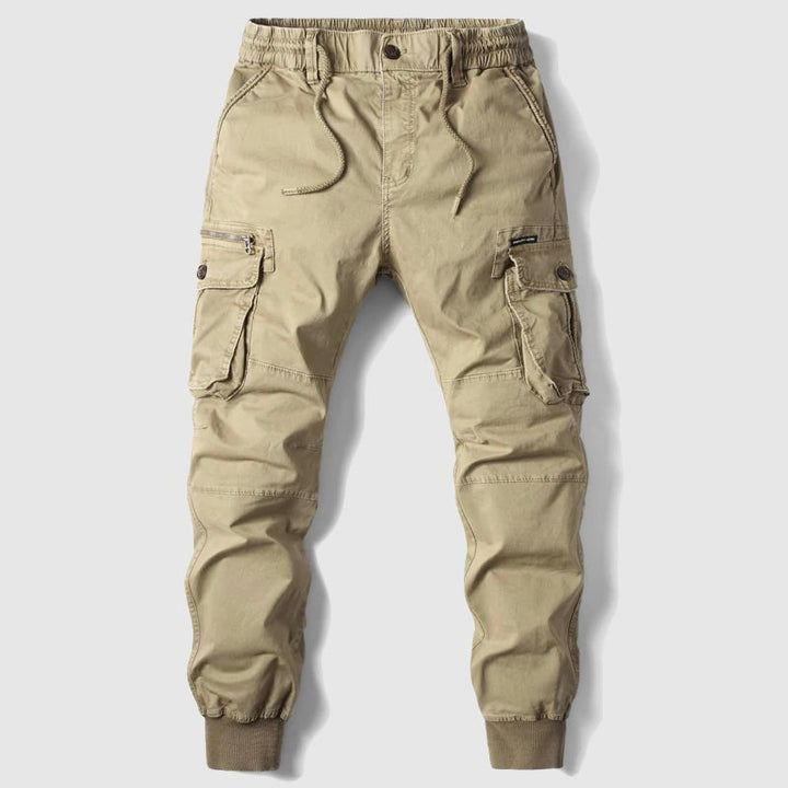 Lebron | Men's Elasticated Drawstring Multi-Pocket Cuffed Cargo Joggers