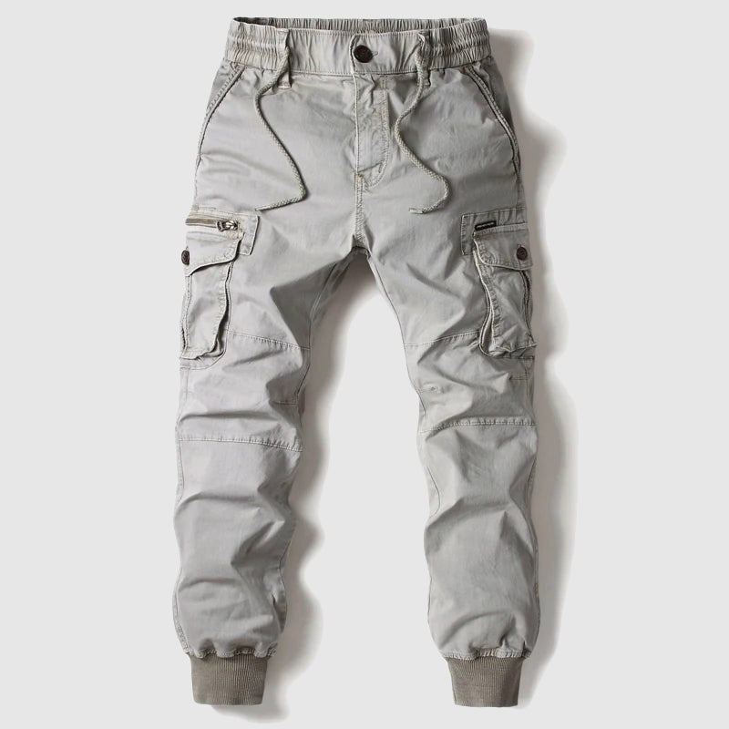 Lebron | Men's Elasticated Drawstring Multi-Pocket Cuffed Cargo Joggers