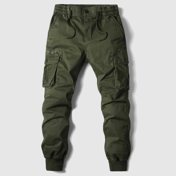 Lebron | Men's Elasticated Drawstring Multi-Pocket Cuffed Cargo Joggers