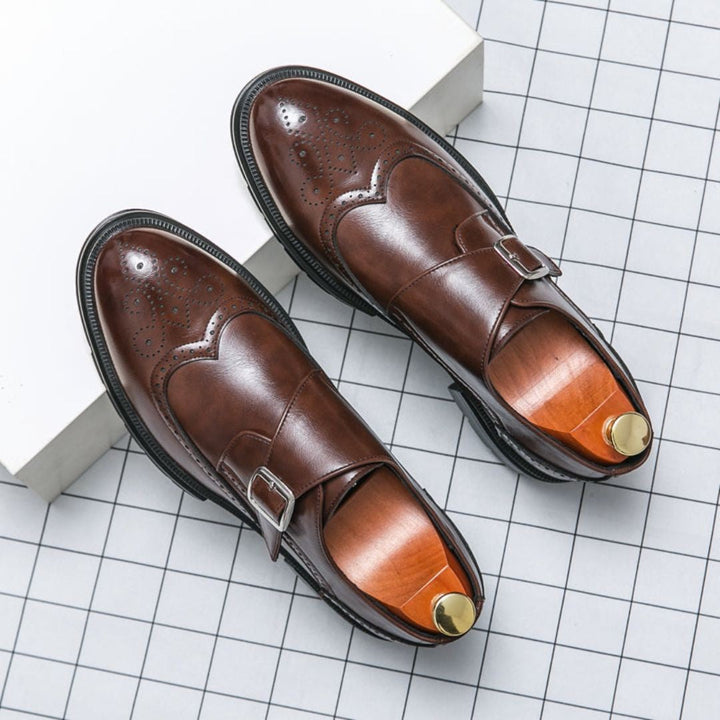 Freddie | Men's Wingtip Single-Buckle Dress Shoes