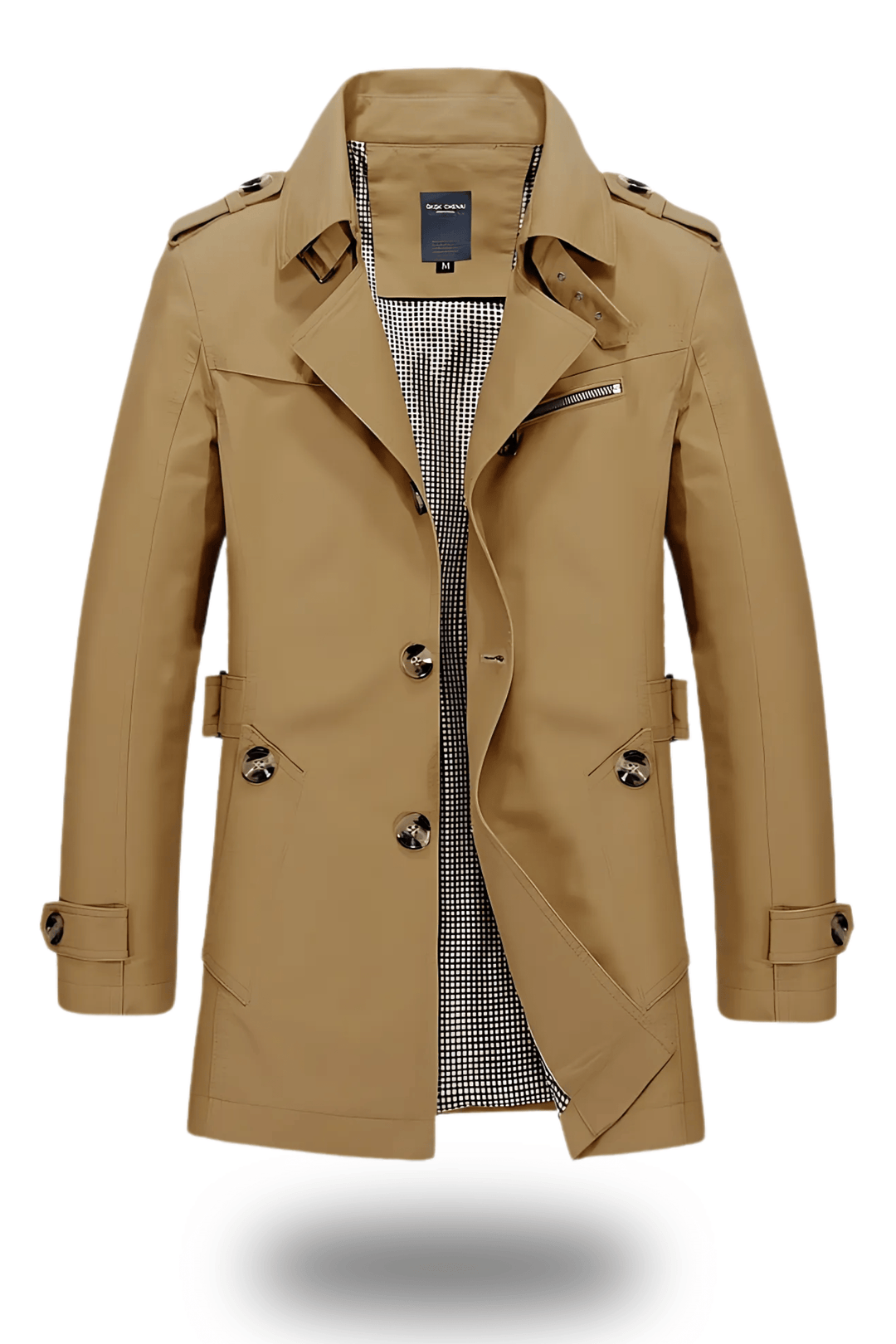 Richard | Men's Trench Coat with Turned-Down Collar