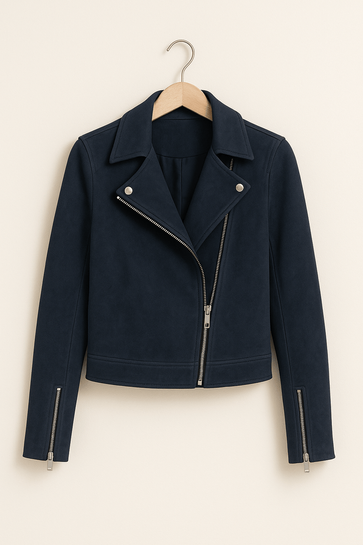 Aveline | Fringe Leather Biker Jacket For Women