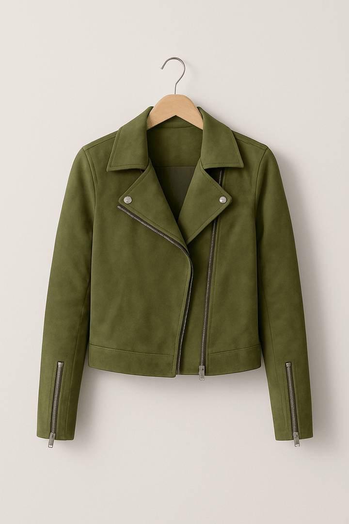 Aveline | Fringe Leather Biker Jacket For Women
