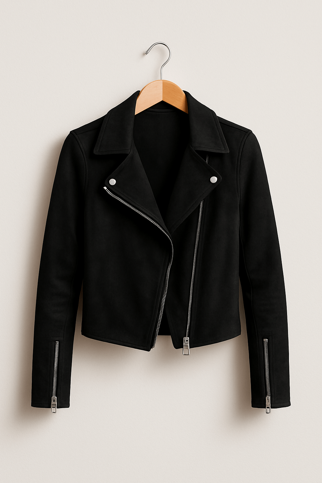 Aveline | Fringe Leather Biker Jacket For Women