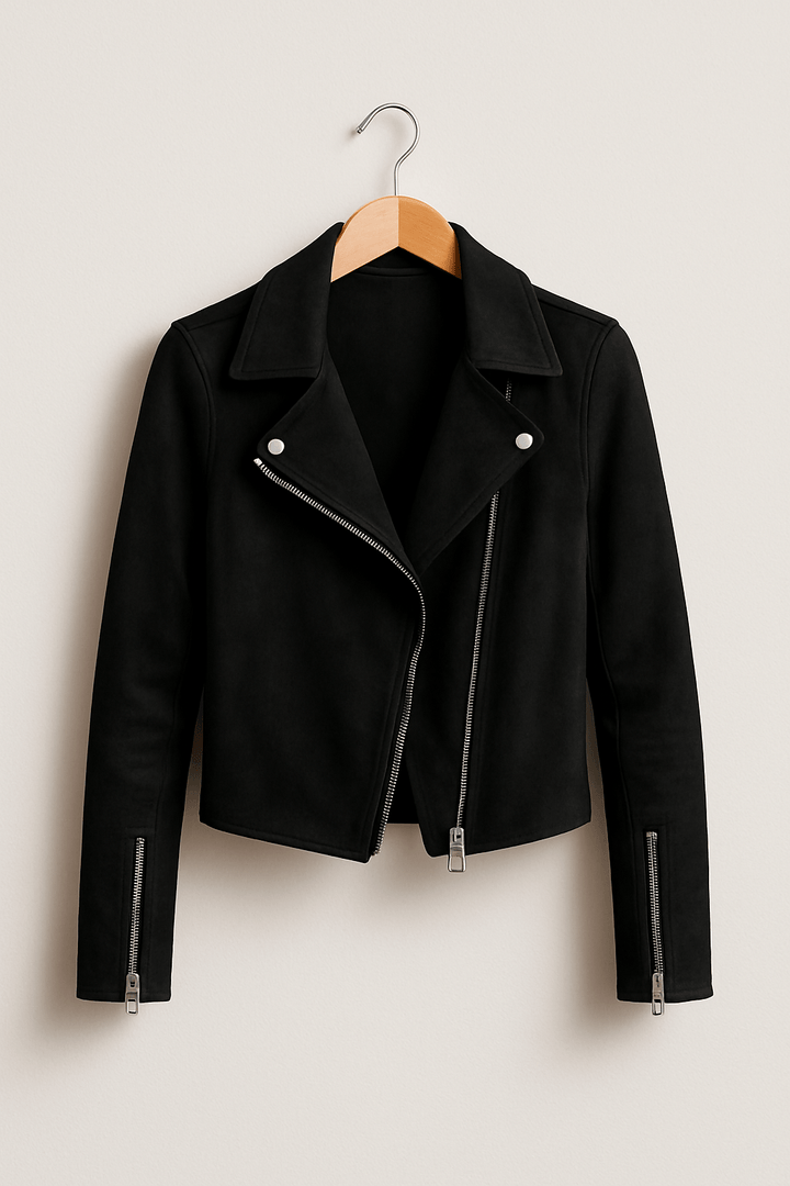 Aveline | Fringe Leather Biker Jacket For Women