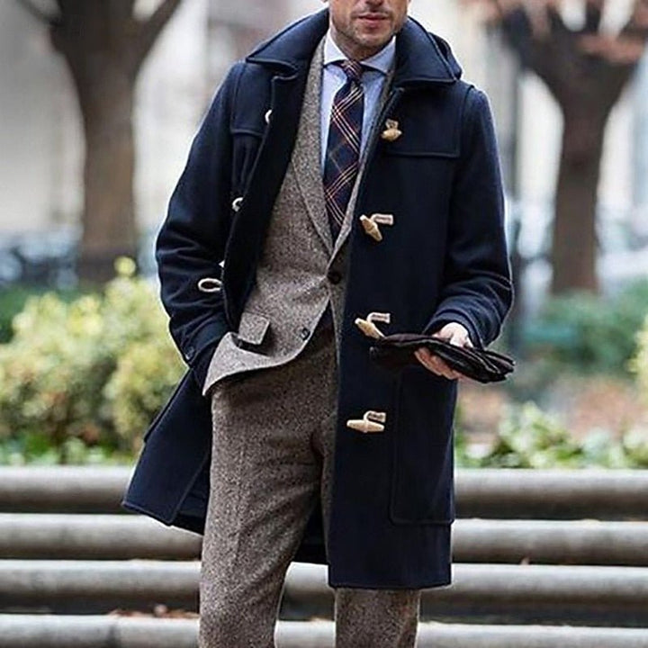 Gabriel | Men's Classic Hooded Toggle Overcoat