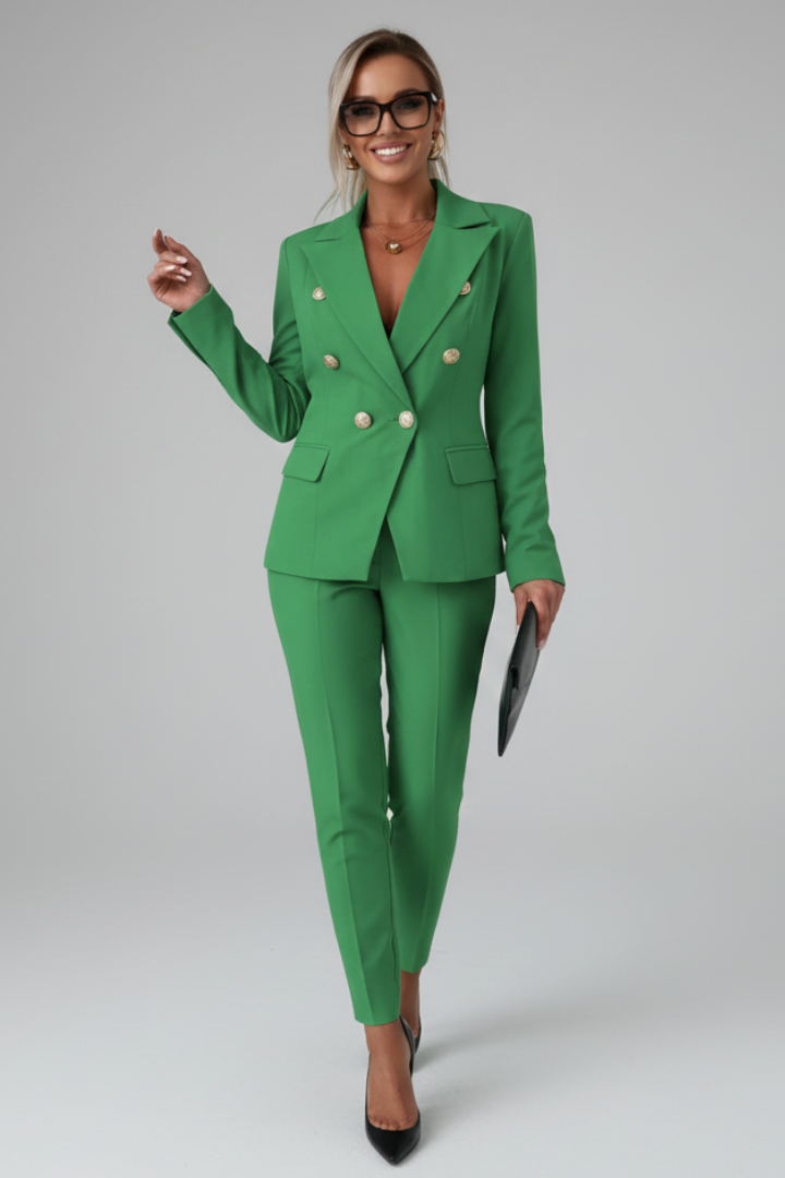 Women's Autumn Suit Set | Double-Breasted