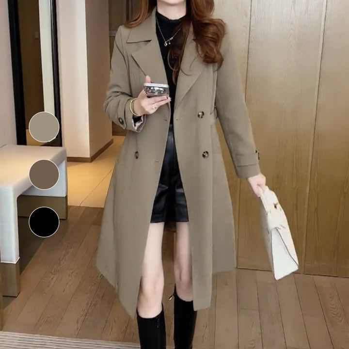 Nisa | Elegant Wool Trench Coat