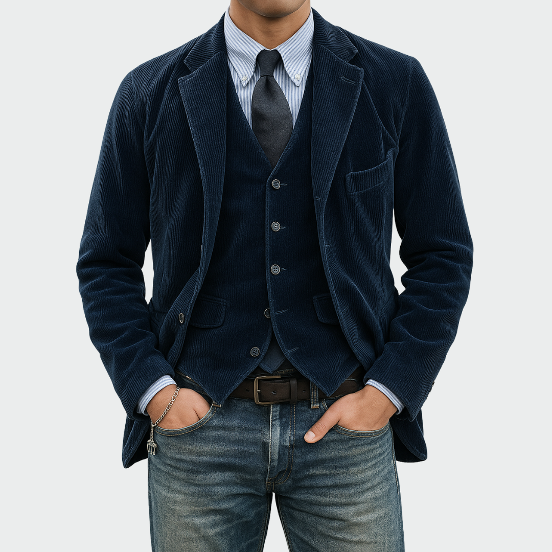 Jimmy | Men's Velvet Blazer and Waistcoat Set