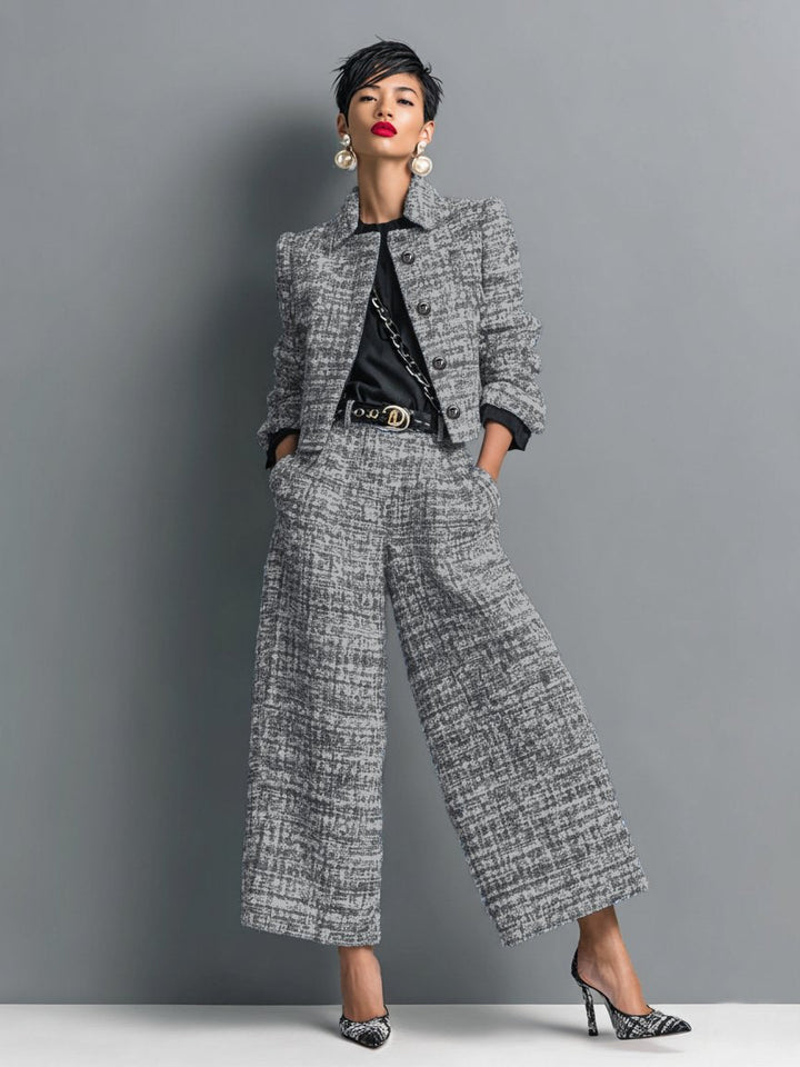 Faith | Two Piece Tweed Set