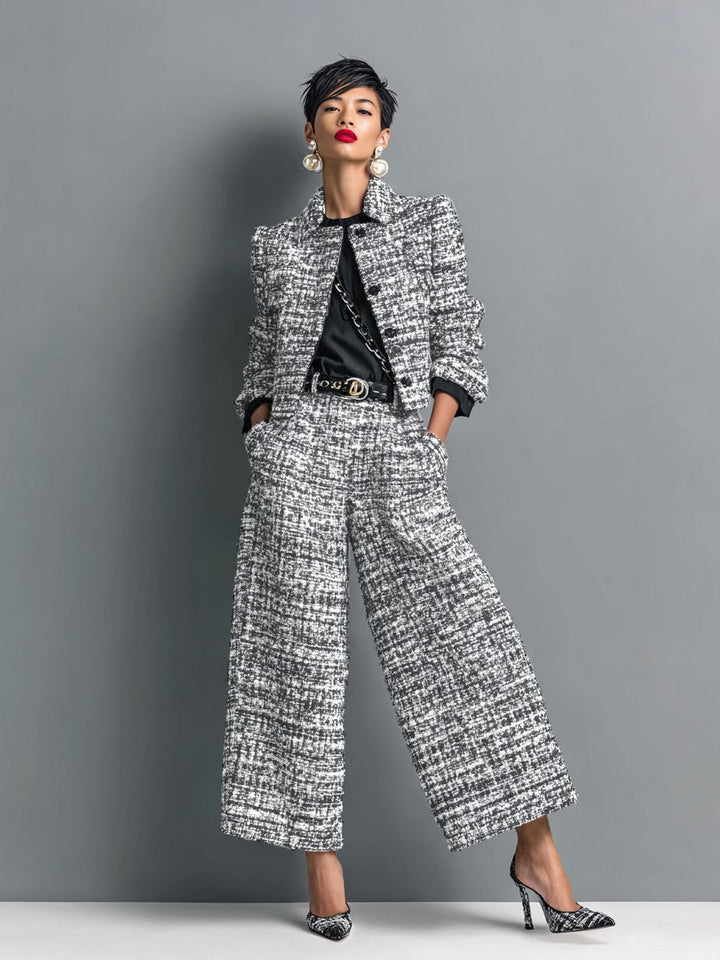 Faith | Two Piece Tweed Set