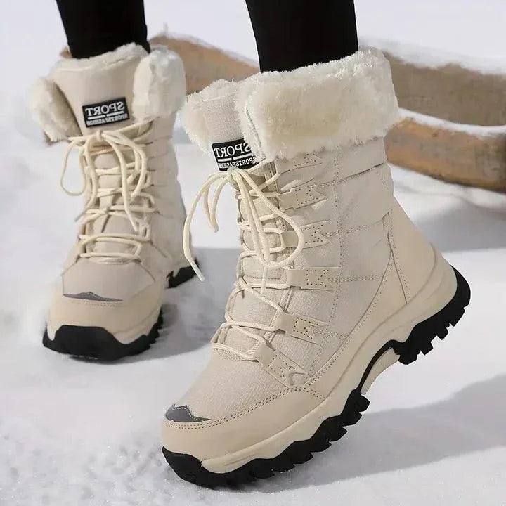 Julie | Women's Winter Boots with Faux Fur Lining and Lace-Up