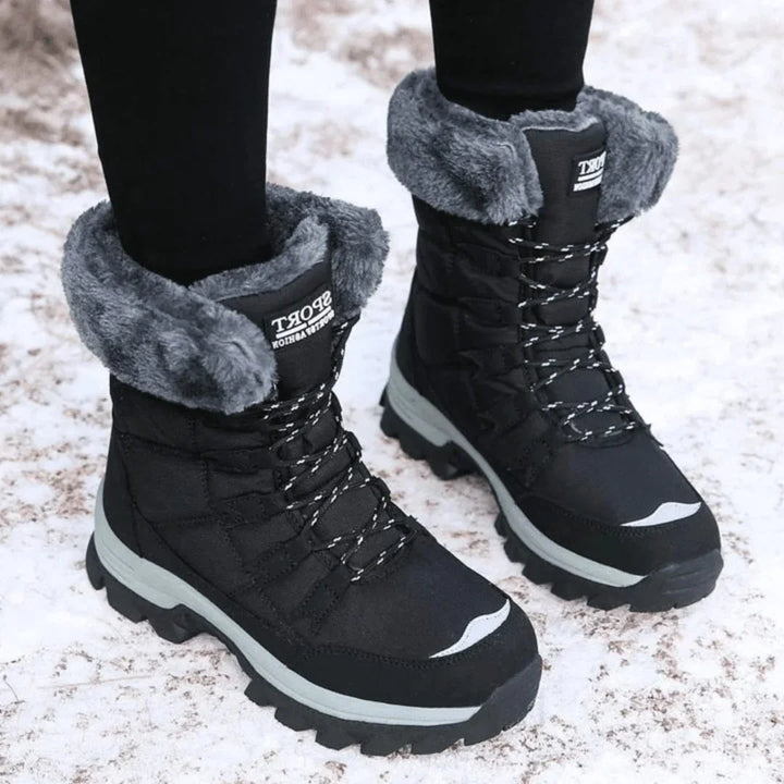 Julie | Women's Winter Boots with Faux Fur Lining and Lace-Up