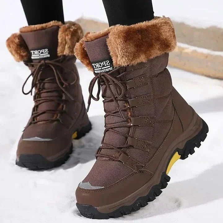 Julie | Women's Winter Boots with Faux Fur Lining and Lace-Up