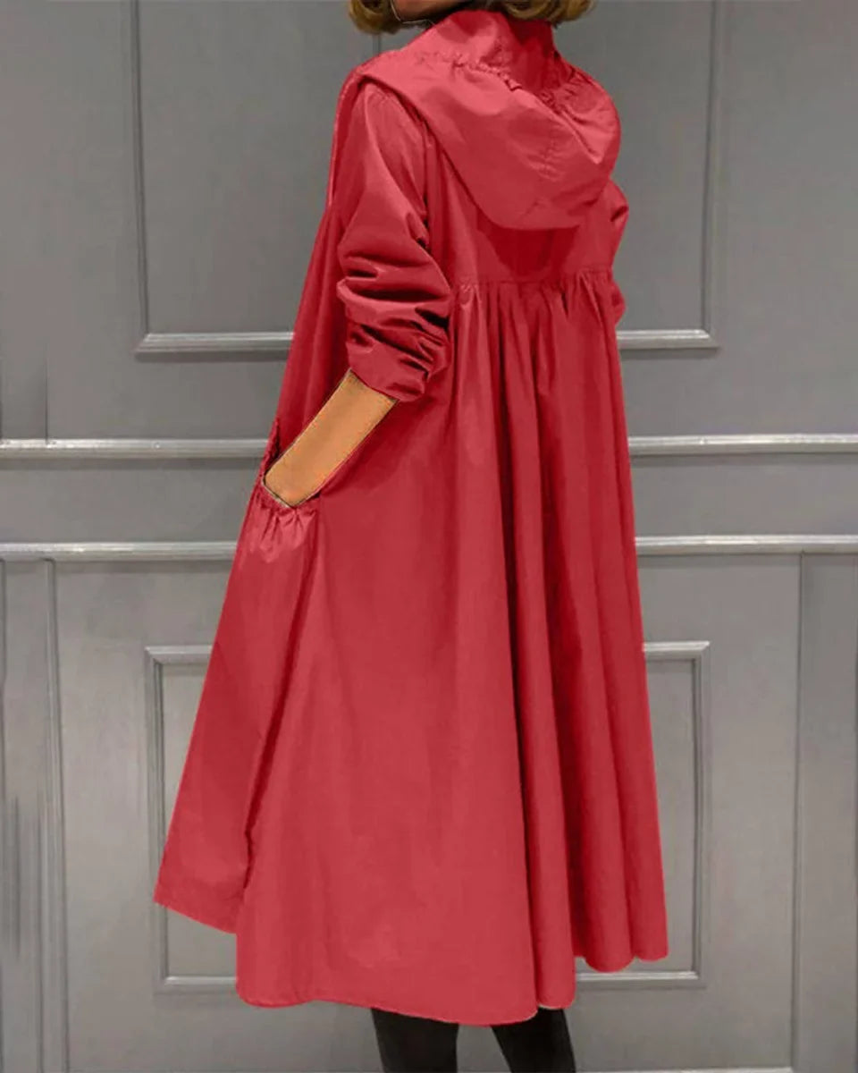 Kimber | Women's Hooded Waterproof Long Trench Coat
